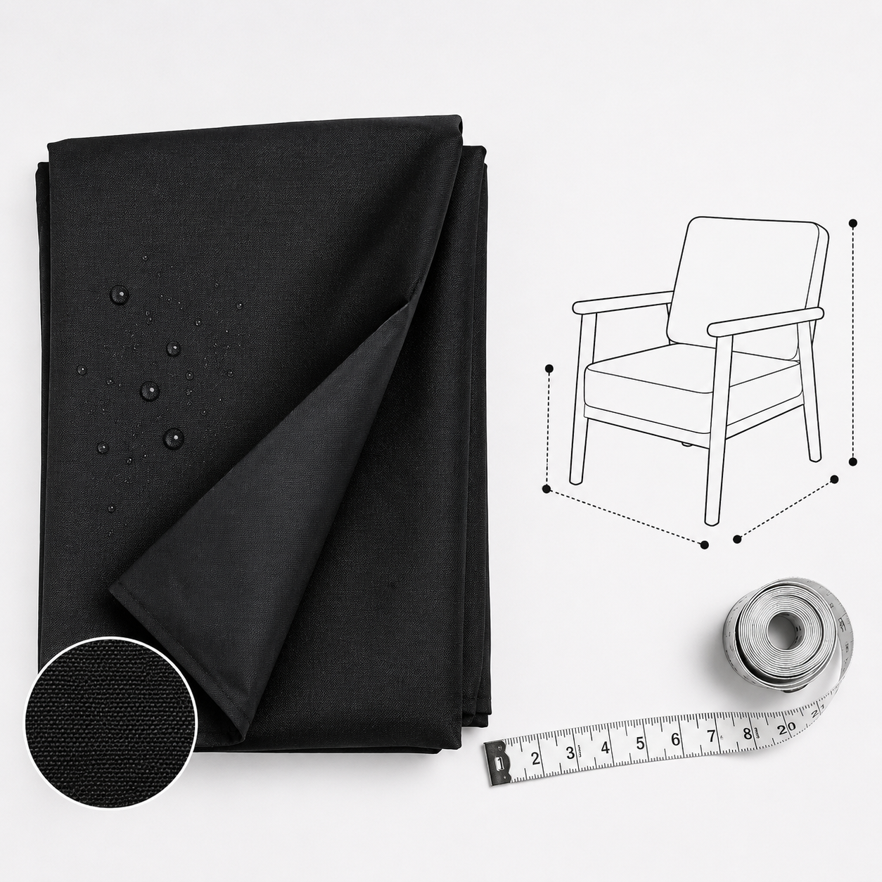 Capa Oxford 210D para Cadeira — Sob Medida